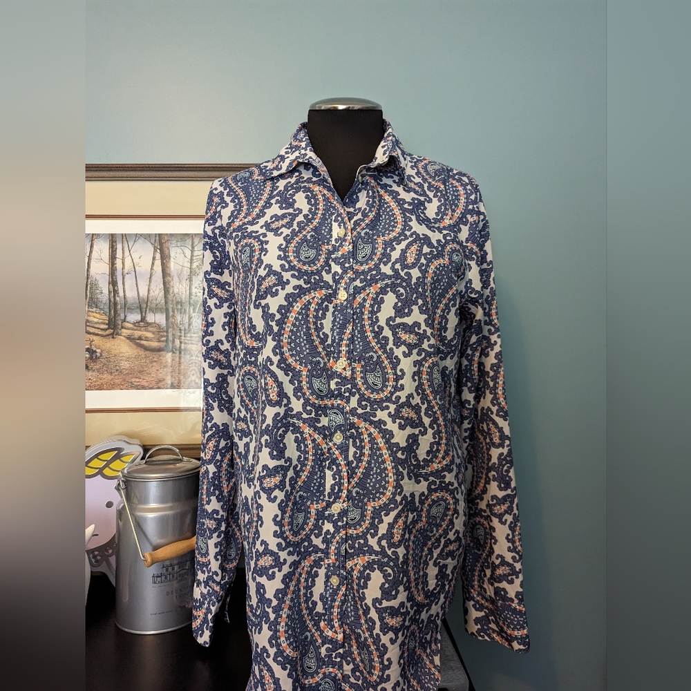 Banana Republic Dillon shirt, size Medium, paisley print